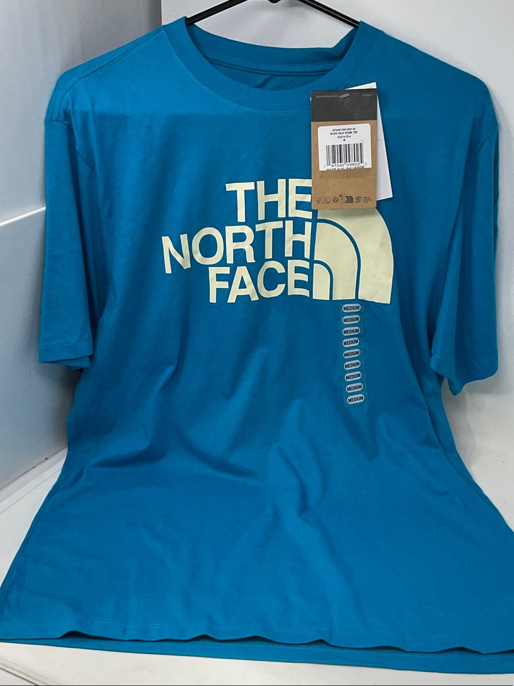 The North Face Half Dome Short-Sleeve Logo Tee with Cream Graphic